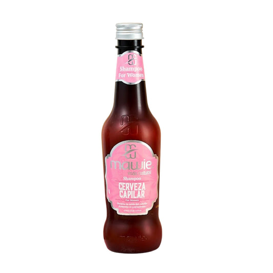 Shampoo de Cerveza Mawie For Women tratamiento para crecimiento capilar y anticaida 410ml | Filtro:Caja Original