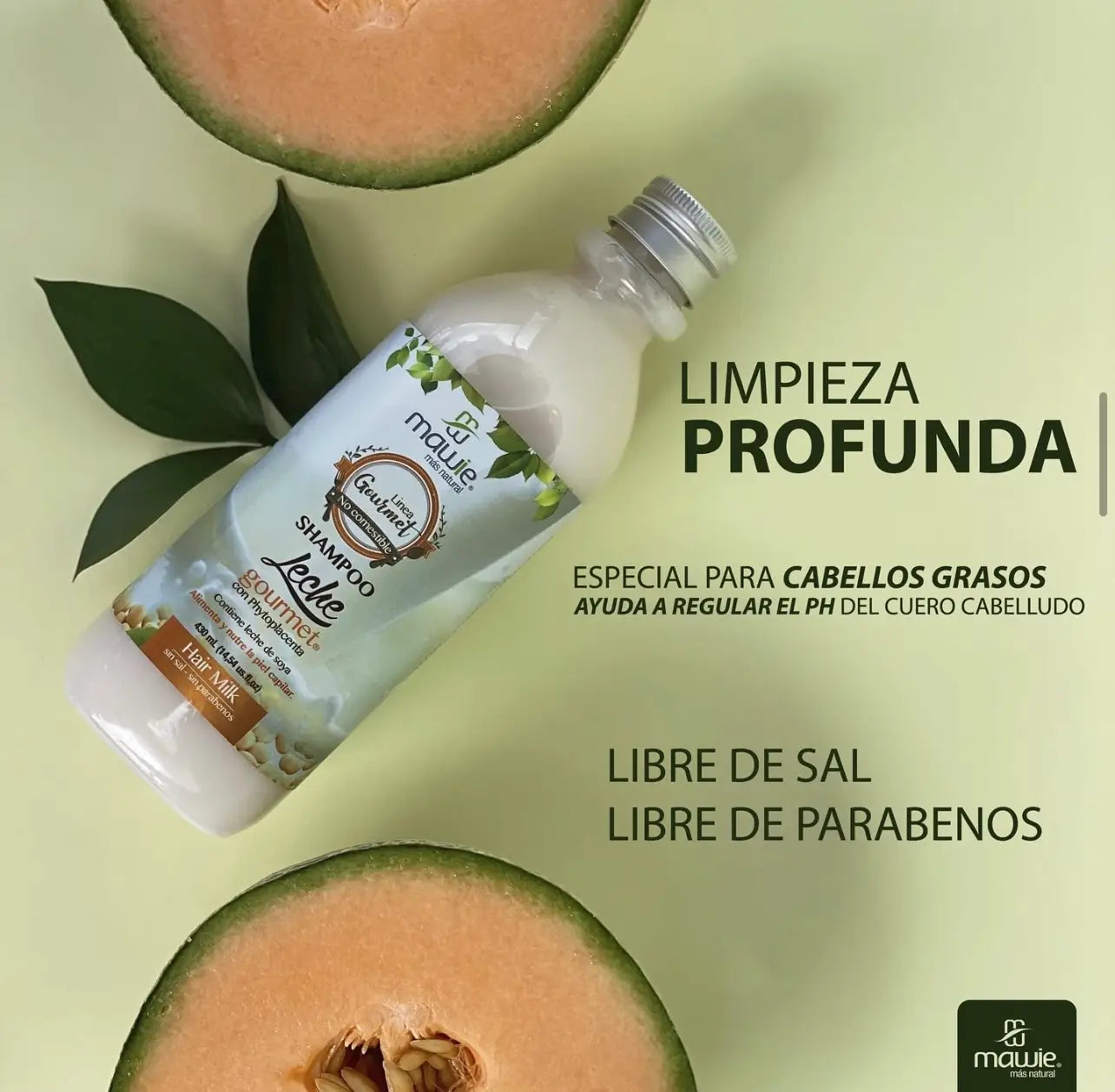 Limpieza profunda de cuero cabelludo graso con shampoo de leche y proteinas vegetales